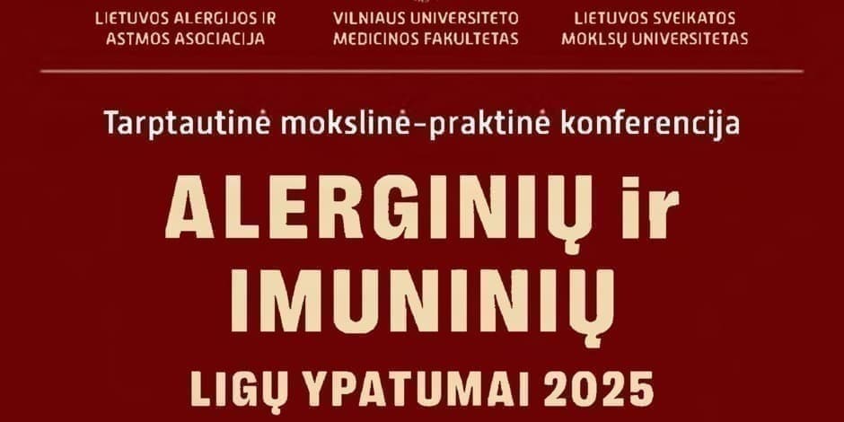 Alerginių ir imuninių ligų ypatumai 2025