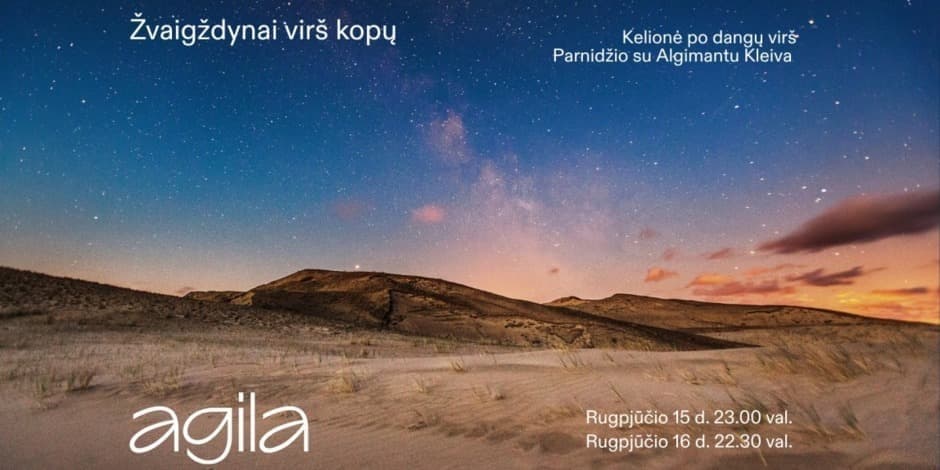 Kelionė po dangų virš Parnidžio „Žvaigždynai virš kopų“