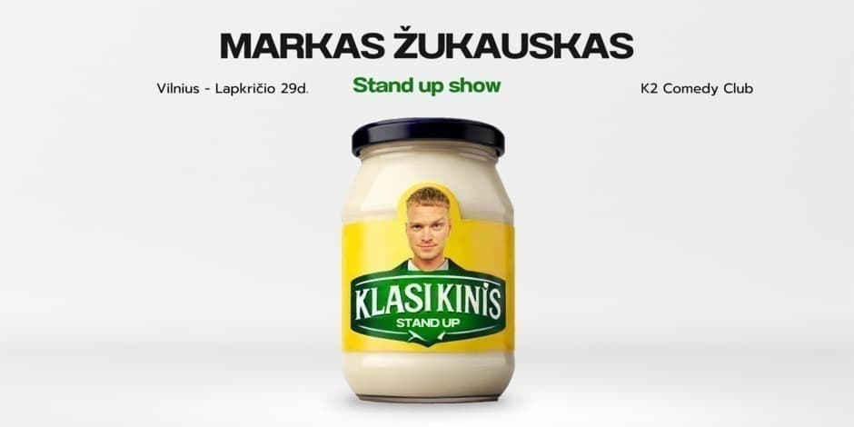 Markas Žukauskas “KLASIKINIS” Stand up Vilnius