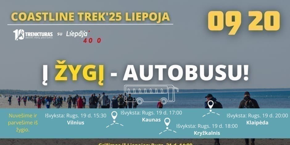 TRENKTURO Žygis Latvijoje Liepojoje 09.20