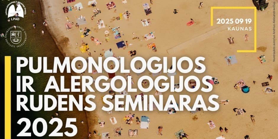 Pulmonologijos ir alergologijos rudens seminaras 2025