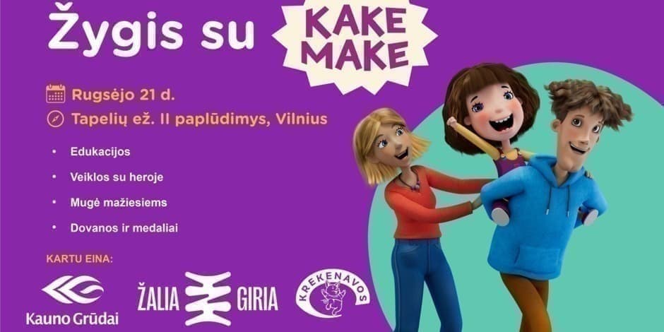 Žygis su Kake Make Vilniaus ežerų pakrantėmis
