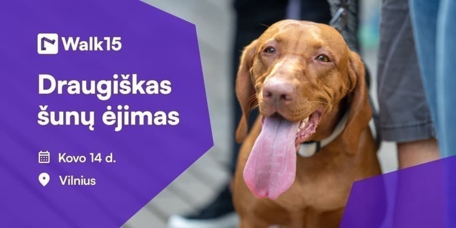 Draugiškas šunų ėjimas | Vilnius 2026 | Walk15