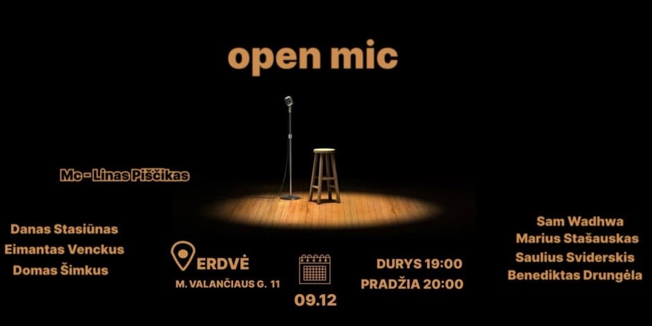 Open mic KAUNAS