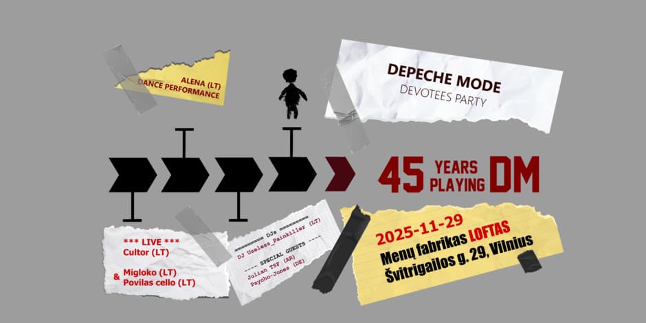 DEPECHE MODE DEVOTEES PARTY • 45 YEARS PLAYING DM • LOFTAS • VILNIUS