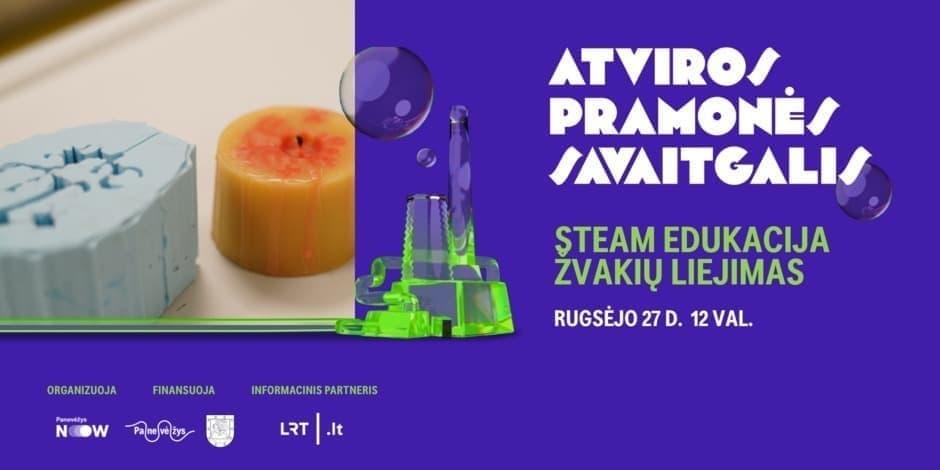 09 27 12 val. STEAM EDUKACIJA „Žvakių liejimas“ | ATVIROS PRAMONĖS SAVAITGALIS 2025