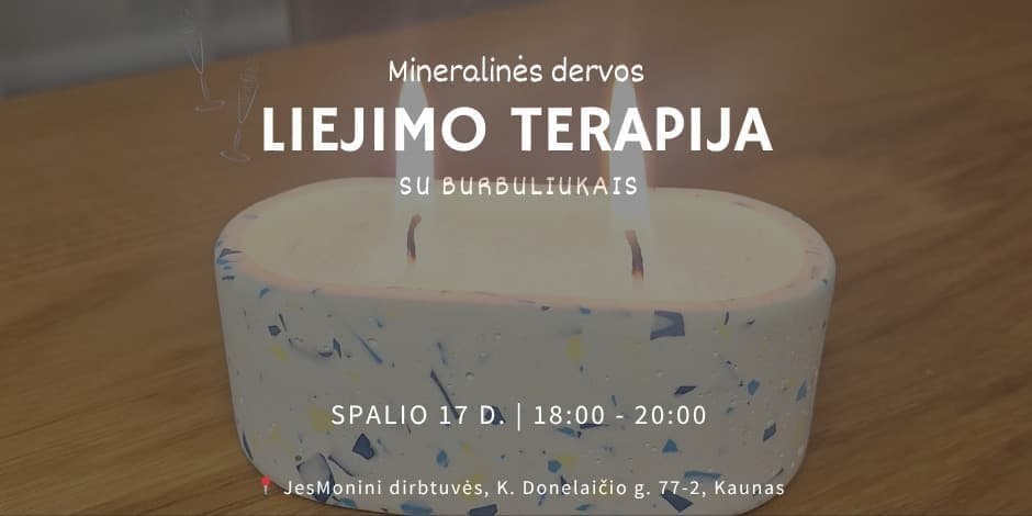 Mineralinės dervos LIEJIMO TERAPIJA su burbuliukais