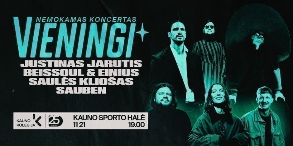 Kauno kolegija švenčia: nemokamas koncertas „Vieningi“