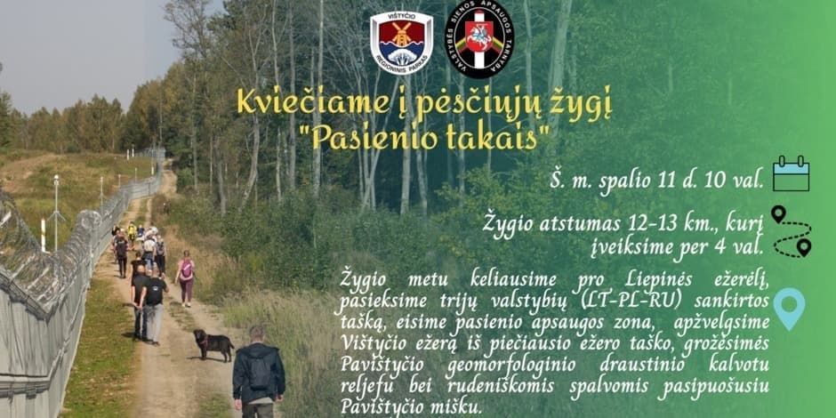 Žygis "Pasienio takais" Vištyčio regioniniame parke