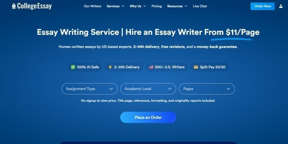 CollegeEssay.org Review 2026: Best Essay Service?