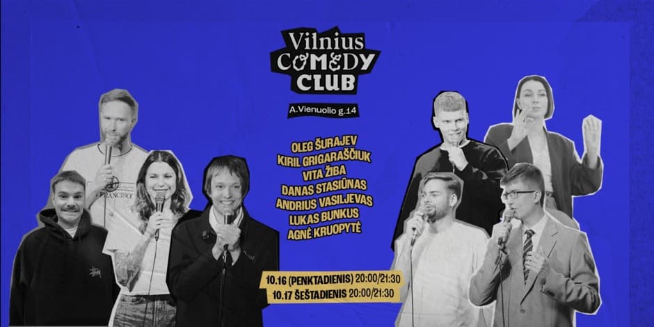 VILNIUS COMEDY CLUB: SHOWCASE (20:00) 10.18