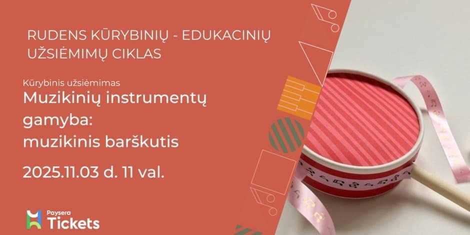 Muzikinių instrumentų gamyba: muzikinis barškutis