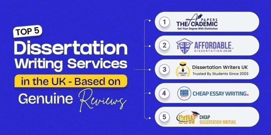 Top 5 Dissertation Writing Services in the UK - Based on Genuine Reviews