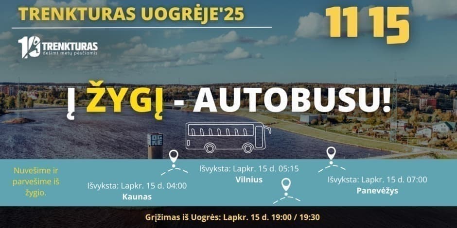 „TrenkTuras: Latvijos Nepriklausomybės žygis Uogrė'25” kelionė autobusu (Latvijoje) 2025 11 15