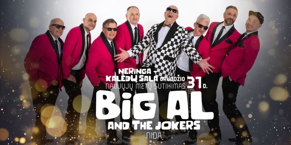 Šventinė vakarienė ir rokenrolo fiesta „Agiloje“ su grupe „Big Al & The Jokers“ (Latvija)