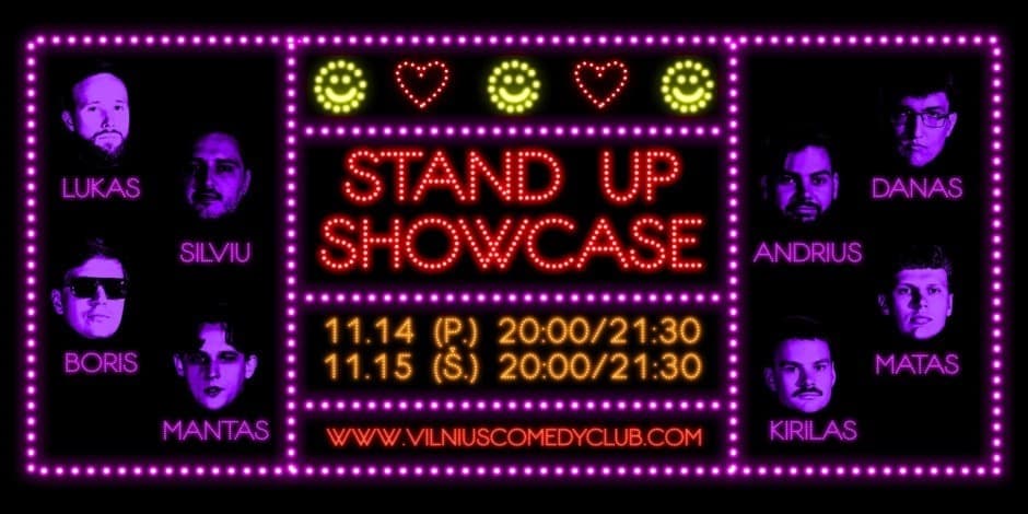 VILNIUS COMEDY CLUB: STAND UP SHOWCASE 11.14 (20:00)
