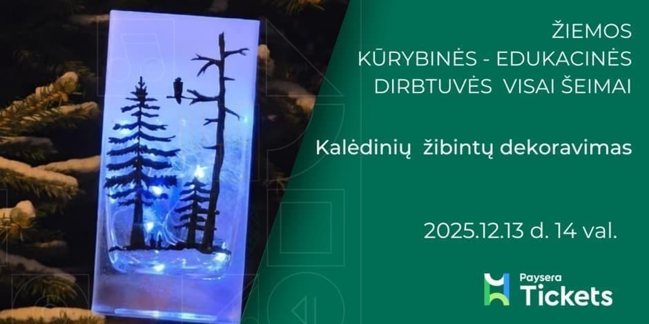 Kalėdinių žibintų dekoravimas