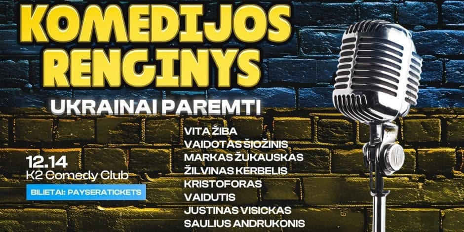 STAND UP SHOW KOMIKAI UŽ UKRAINĄ