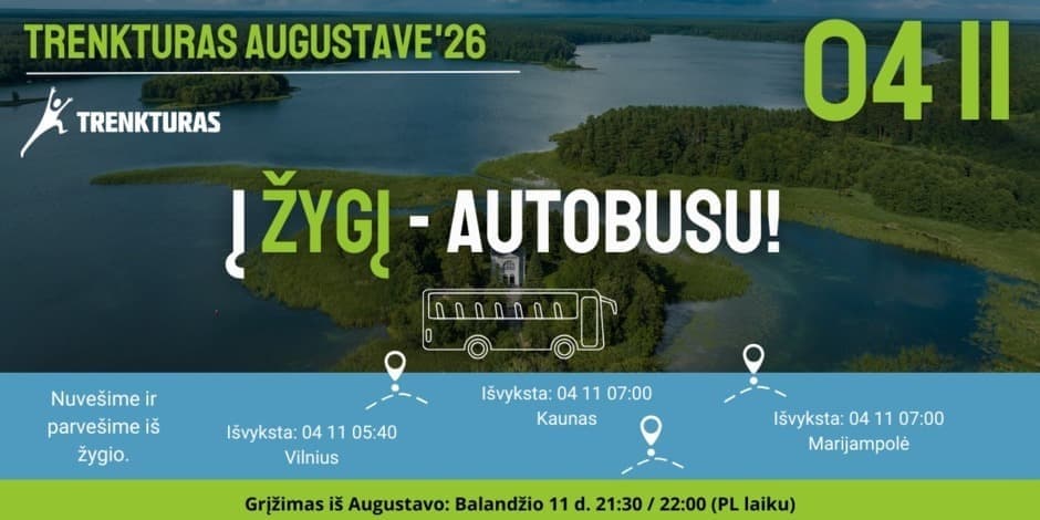 TRENKTURO Žygis LenkijojeAugustowas 2026.04.11