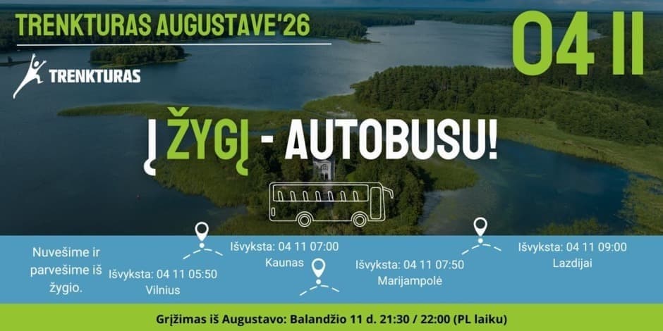 TRENKTURO Žygis LenkijojeAugustowas 2026.04.11