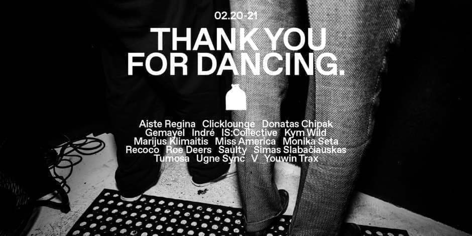 THANK YOU FOR DANCING.