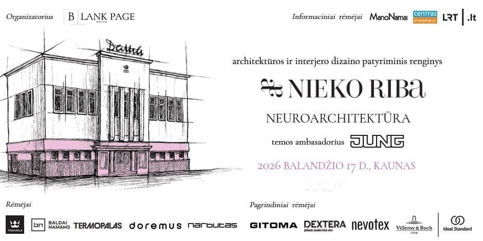 NIEKO RIBA I Architektūros ir interjero dizaino patyriminis renginys