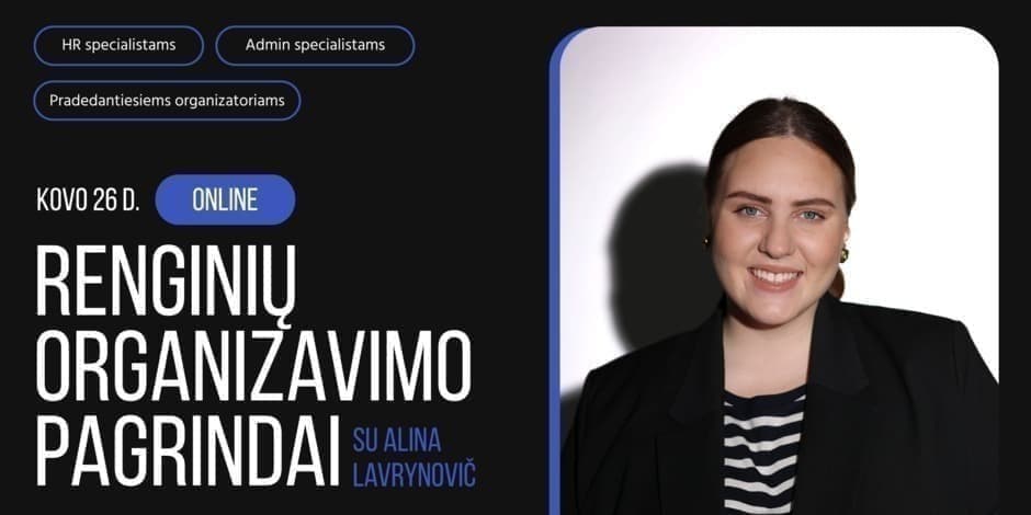 Renginių organizavimo pagrindai I Online mokymai