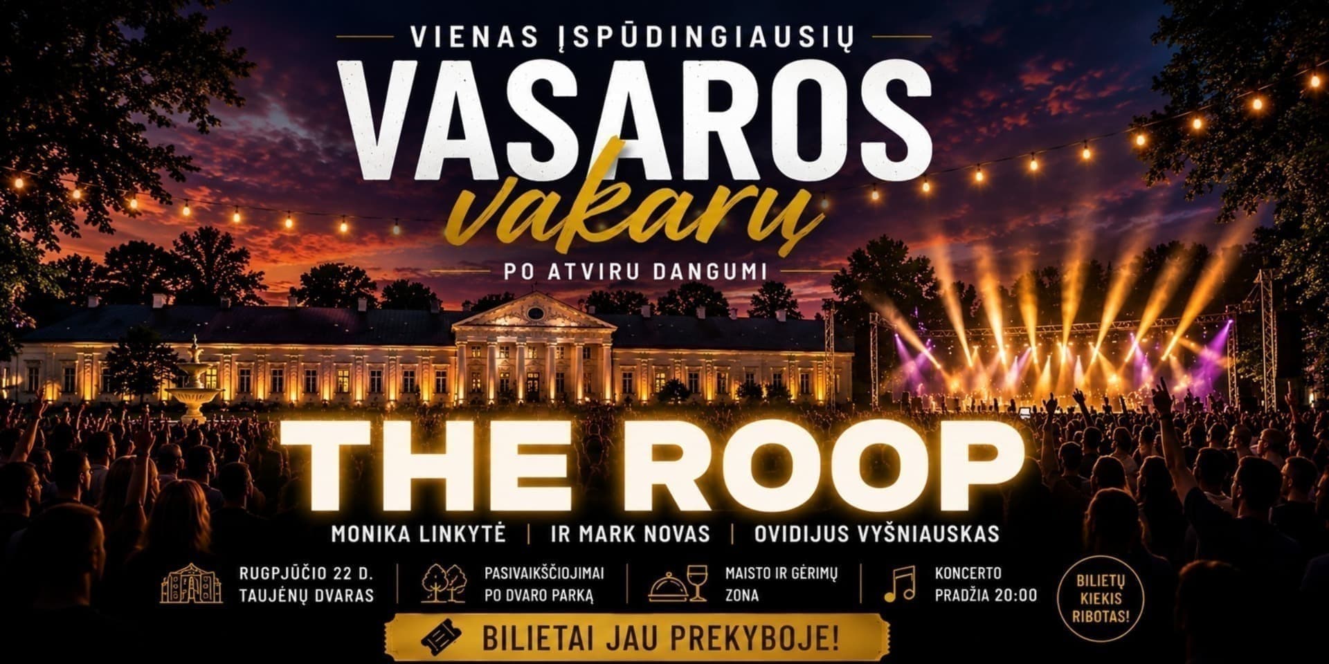 THE ROOP gyvai Taujėnų dvare | Monika Linkytė | Ovidijus Vyšniauskas