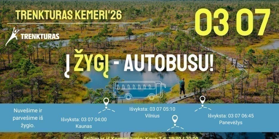 TRENKTURO Žygis Latvijoje Kemeri 2026.03.07