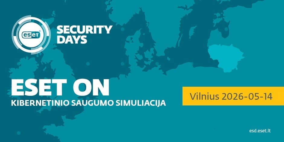 ESET ON: Capture the Flag kibernetinio saugumo simuliacija