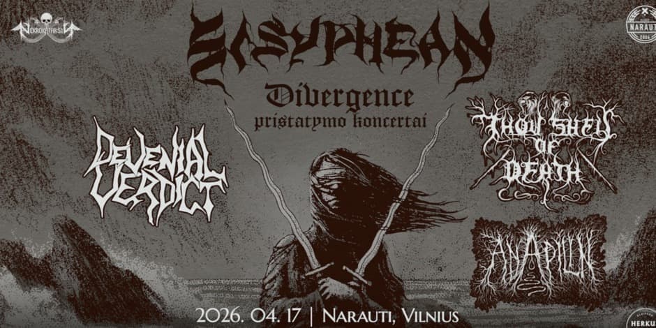 SISYPHEAN albumo „Divergence“ pristatymo koncertas // VILNIUS