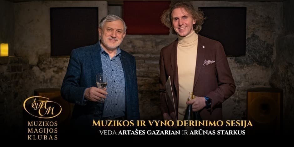 Muzikos ir vyno derinimo sesija