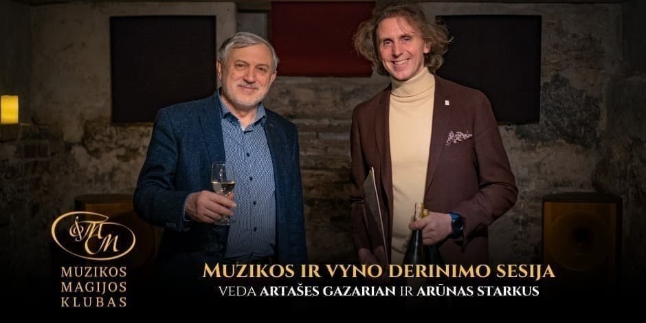 Muzikos ir vyno derinimo sesija
