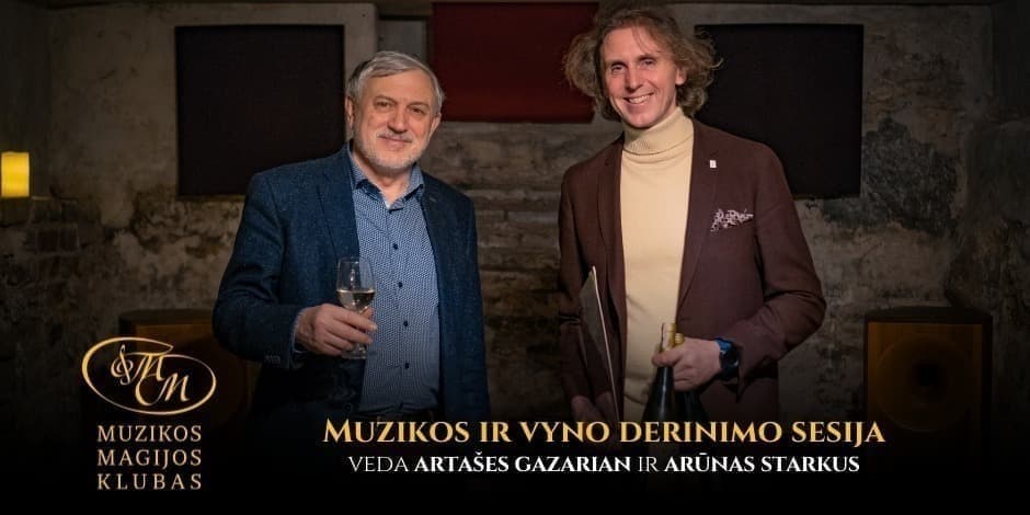 Muzikos ir vyno derinimo sesija