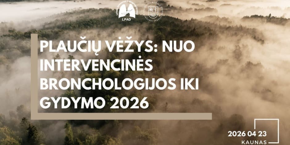 Plaučių vėžys: nuo intervencinės pulmonologijos iki gydymo 2026