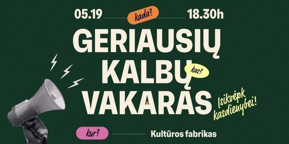 Geriausių kalbų vakaras!