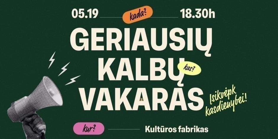 Geriausių kalbų vakaras!