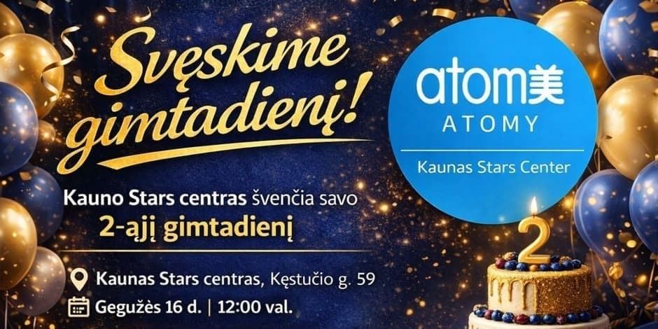 Švęskime Kaunas Stars Center gimtadienį
