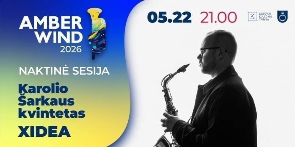 Karolio Šarkaus kvintetas – albumo XIDEA pristatymo koncertas | AMBER WIND 2026