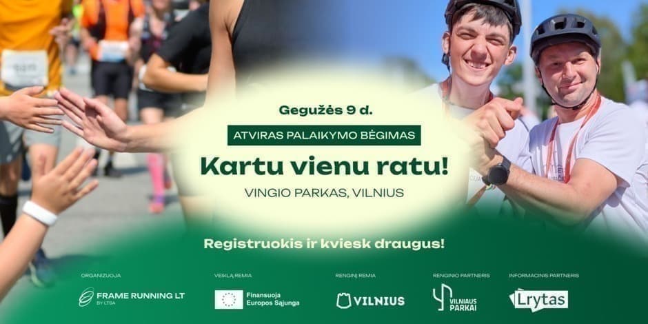 KARTU – VIENU RATU palaikymo bėgimas 2026