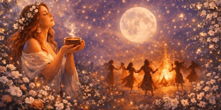 Žiedų pilnatis: moterų vakaras su šokiais ir kakava