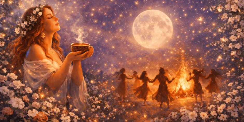 Žiedų pilnatis: moterų vakaras su šokiais ir kakava