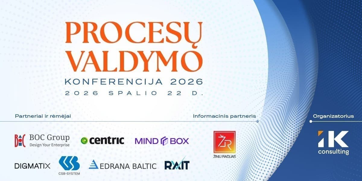 PROCESŲ VALDYMO KONFERENCIJA 2026