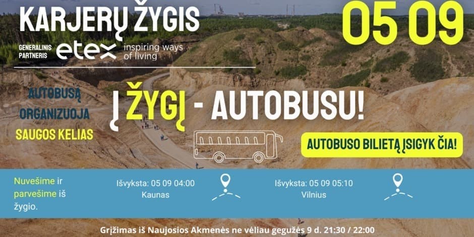 TRENKTURO Žygis Lietuvoje Akmenės karjerai 2026.05.09