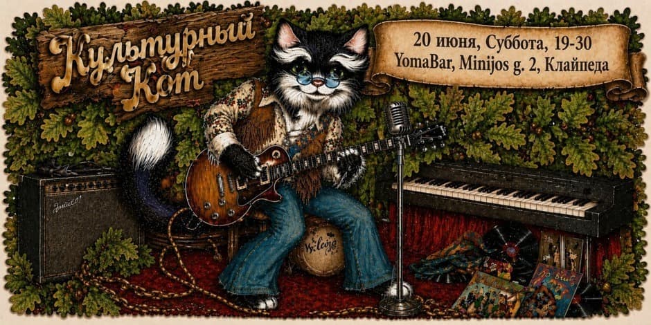 ВИА "Культурный кот" с эстрадными хитами 70х-80х