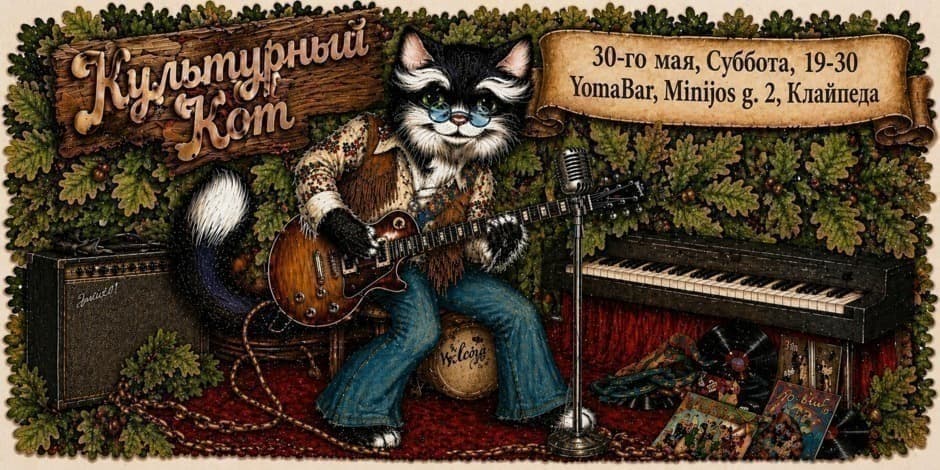 ВИА "Культурный кот" с эстрадными хитами 70х-80х