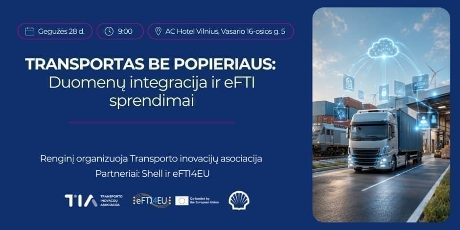 Transportas be popieriaus: duomenų integracija ir eFTI sprendimai