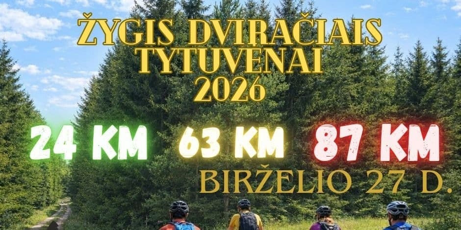 Žygis dviračiais Tytuvėnai 2026
