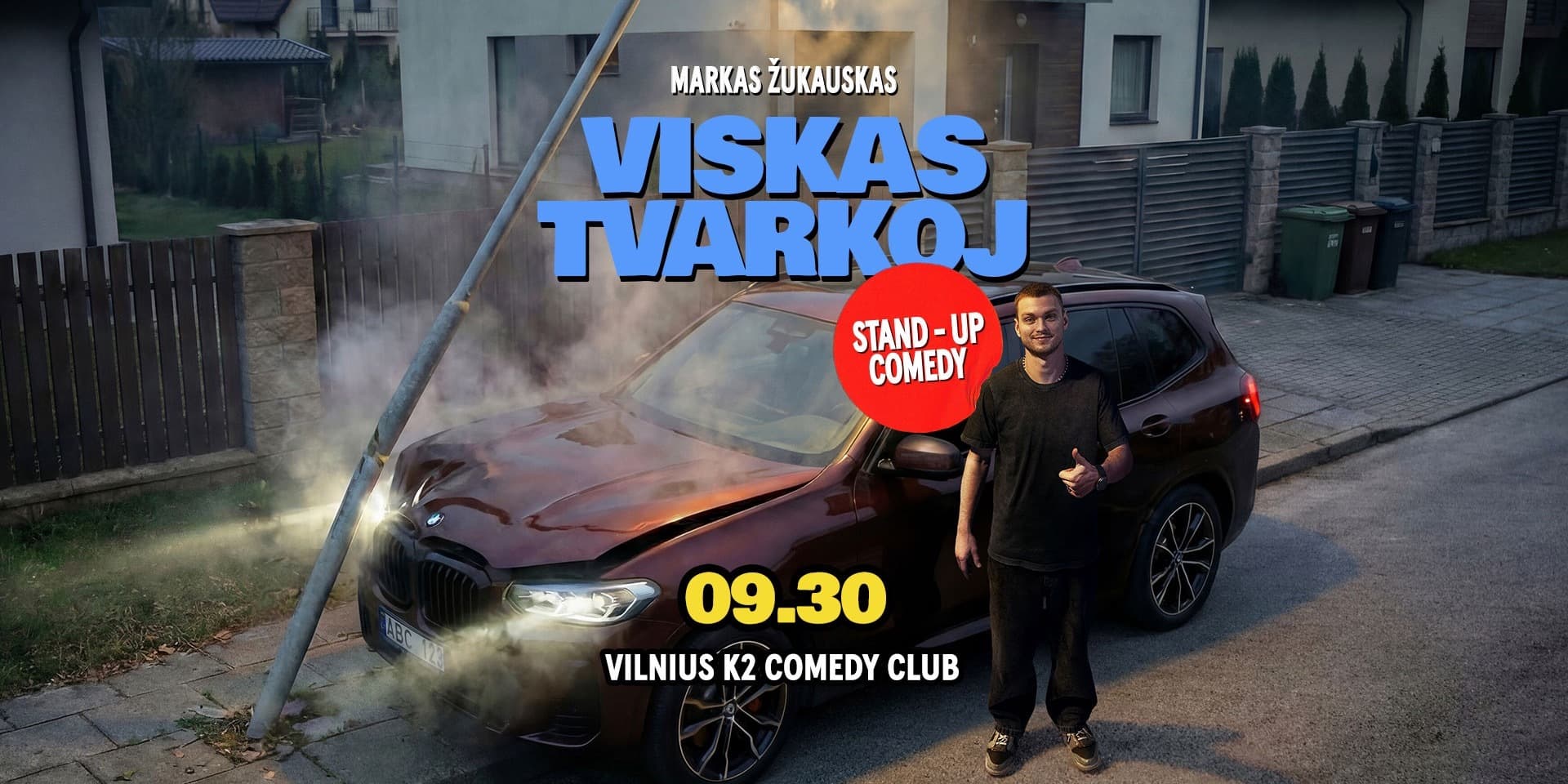 Markas Žukauskas “Viskas Tvarkoj” Stand up Vilnius