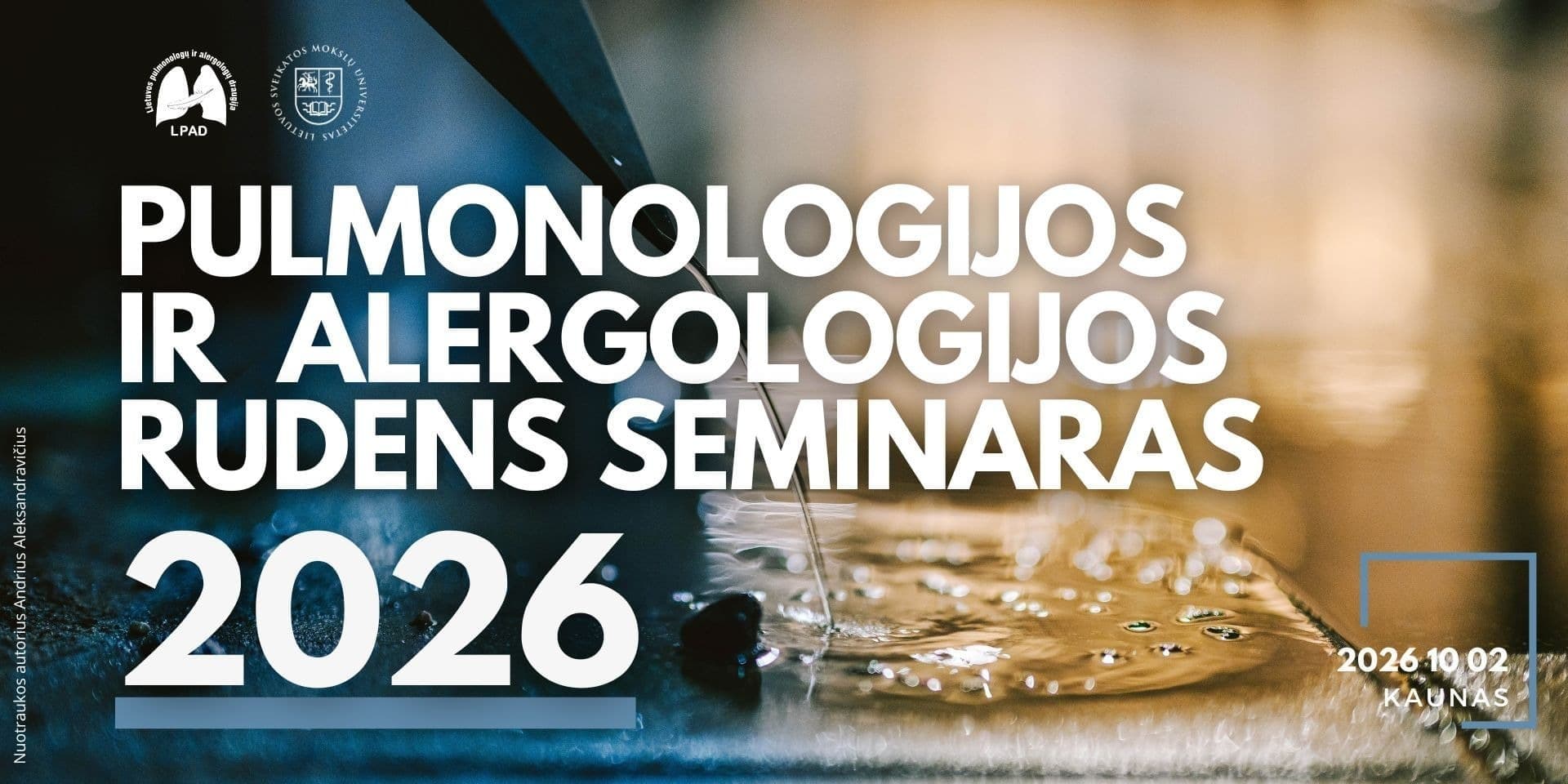 Pulmonologijos ir alergologijos rudens seminaras 2026
